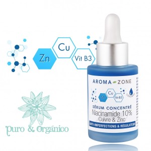 Aroma Zone Suero Facial concentrado Niaciamida 10%, COBRE Y ZINC Bogota Colombia