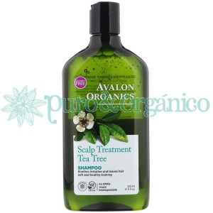 Avalon Organics Tratamiento shampu para cuero cabelludo con arbol de Te 325ml