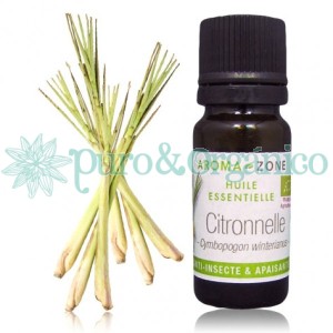 AZ Aceite de Citronela Organico ( Cymbopogon winterianus ) -10ml