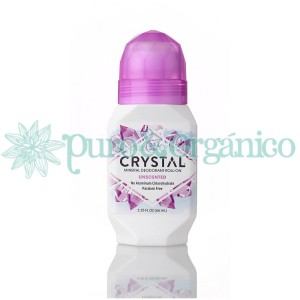 Crystal Body Desodorante Natural Sin Aroma sin Perfume 66ml sin Aluminio  Roll-on