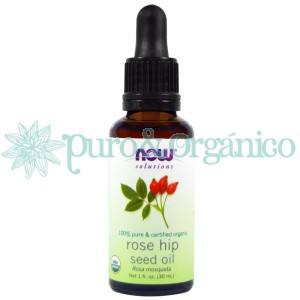 Now Foods Aceite Vegetal de Rosa Mosqueta 30ml Certificado Organico Puro Rose Hip seed Oil