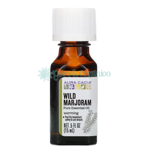 Aura Casia Aceite Esencial de Mejorana Wild Marjoram oil 100% puro 15ml Bogota Colombia