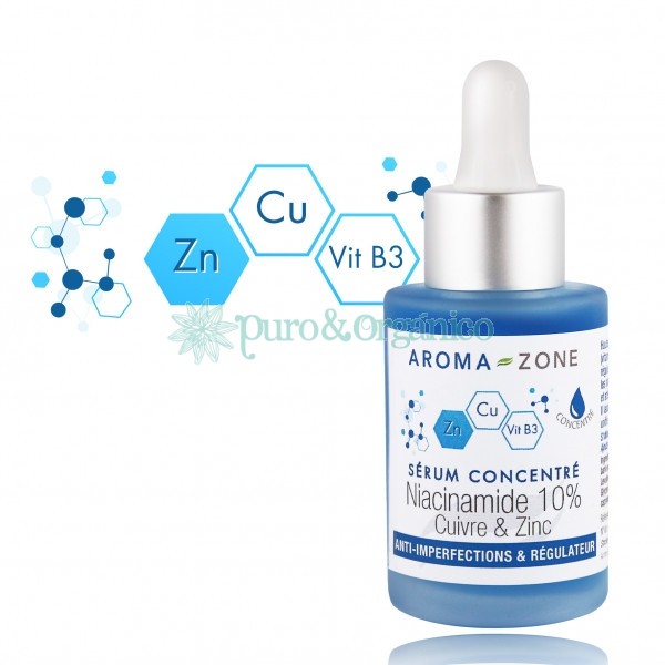 Aroma Zone Suero Facial concentrado Niaciamida 10%, COBRE Y ZINC Bogota Colombia