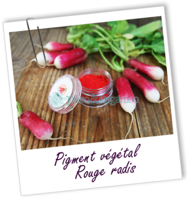  Pigmento vegetal de Rabano Rojo 2gr Rouge radis para esmaltes y labiales