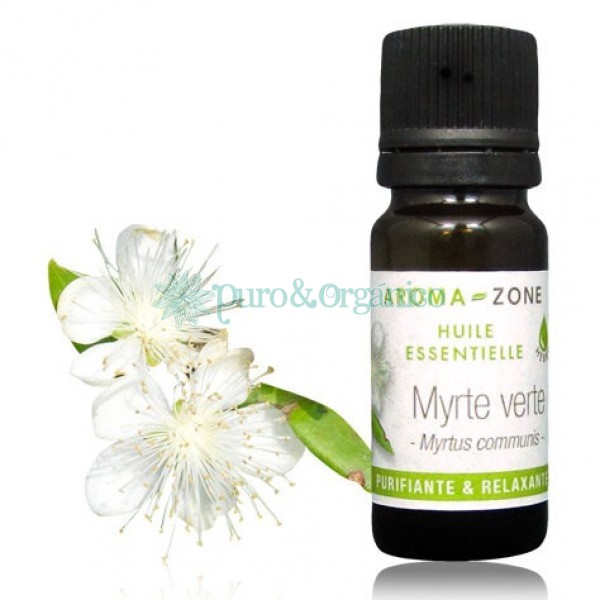 Myrtus communis L. cineoliferum Aceite esencial de Mirto Verde Organico 10ml 