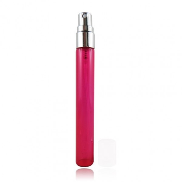 Frasco mini spray vaporizador 10ml rosado vidrio Puro y Organico Colombia